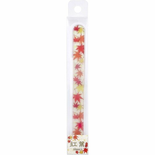 チェコ製ガラス爪やすり 〜和〜 紅葉(Momiji) 1個入