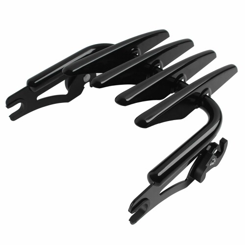 Baohatsu バイク用キャリア 着脱式 ハーレー用 ツーリングロードキング/ロードグライド 2009-2025年 モデル対応 高耐荷重 ガタツキ防止 簡単取付 日常通勤/旅行荷物運搬用 ブラック