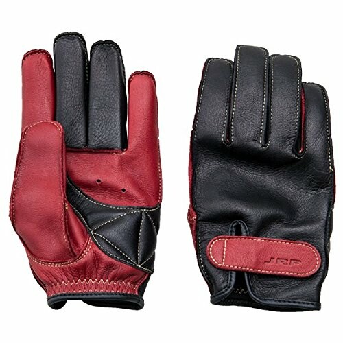 ジェイアールピー(JRP) バイク用レザーグローブ BPS-Y LTD ベーシックショートグローブ ブラック/ワイン LLサイズ BPS-YBKED/WIN/LL