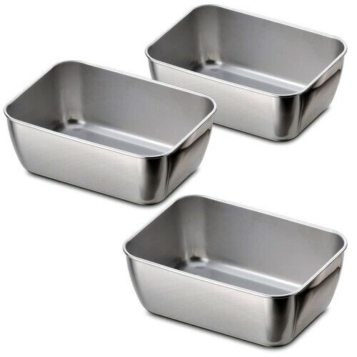 下村企販 積み重ねて省スペースに使える 角型 バット 3個組 食洗機対応 すっきり収まる角型 食材の小分け 下ごしらえ 料理 深型 960ml ステンレス 燕三条 34051