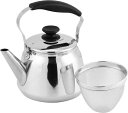 パール金属 広口 ケットル 3.0L 茶こしアミ付 18-8 ステンレス製 IH対応 フレッティIII HB-5646