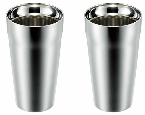 Rakuten - よこやま 燕人の匠 「プライム」 ダブルタンブラー 300ml 2P ET-1200 シルバー
