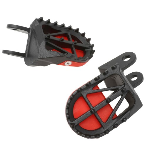ディーアールシー(DRC) KLX250/D-TRACKER '98-20 KLX300R '96-25 モタードフットペグ 前後幅約50mm 安定ライディング 交換式ペグスライダー クロモリ鋼 高強度 高耐久 F6272