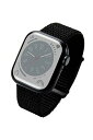 (エレコム) アップルウォッチ Watch バンド ファブリック 面ファスナー ブラック AW-41BDFBBK(2)