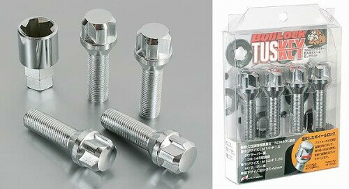 KYO-EI ( 協永産業 ) Bull Lock(ブルロック) TUSKEY Bolt M14XP1.25 60° 35mm クロームメッキ 1Set T635-35