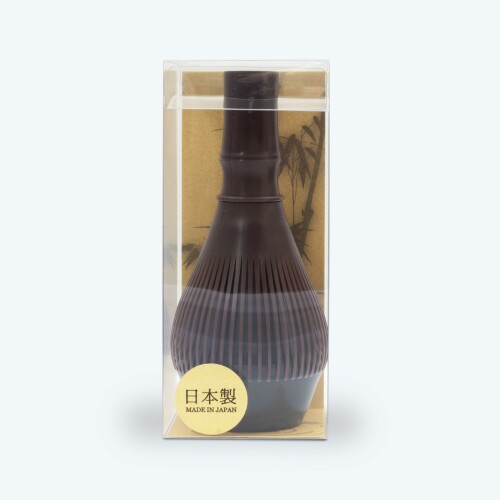 宇治園 樹脂製茶筌 ブラウン(茶筌立て付)日本製 食洗機対応 分解洗浄可 耐久性 抹...
