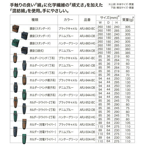ジェフコム(Jefcom) アルトモデル ホルダー ペンチ親子吊 ハンターグリーン ARJ-944-HG