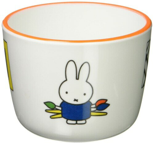miffy(ミッフィー) スペースジョイ ミッフィーと美術館 湯呑 ホワイト 約直径7.6×高さ6cm CM-11AAG-R