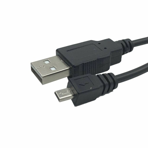 FreedConn オートバイの付属品、小型 8pin USB 充満ケーブル、オートバイの intercom の bluetooth TCOMSC TCOMVB のためのスーツ- 2021 年前の古い版、1m、黒