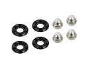 キタコ (KITACO) リアショックマウントシートセット (ブラック) モンキー125(JB02/JB03/JB05) 4個1セット 520-1300950