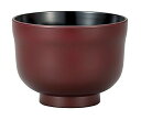 宮本産業 お椀 ひさご型 汁椀 古代朱内黒 360ml レッド 4512951124187
