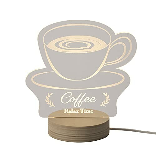 楽天ビッグゲート茶谷産業 アクリルLEDライト コーヒー インテリアライト 390-401