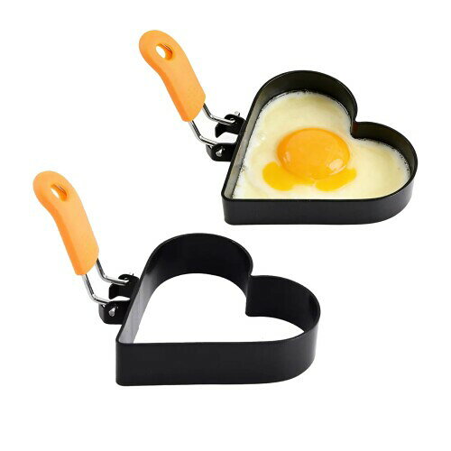wowjimi 目玉焼き ?形模具 2個セット 目玉焼き器 簡単使い 家庭用キッチン (ハート形) biggate-18593261 ビッグゲート パッケージ画像