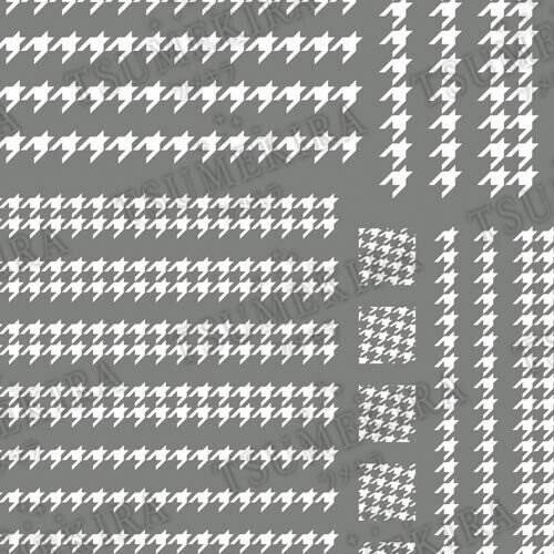 TSUMEKIRA(ツメキラ) ネイルシール 千鳥格子ver.2 ホワイト NN-CDR-101