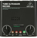 Behringer 真空管マイクプリアンプ 12AX7真空管搭載 リミッター/48Vファンタム/Phaseスイッチ/20dB PADスイッチ搭載 MIC300