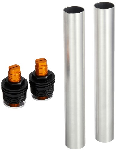 ポッシュフェイス(POSH FAITH) バイク用品 イニシャルアジャスター タイプ2 エアーバルブ無し ブラック/ゴールド NINJA250 NINJA400 2018年~ 135666-04