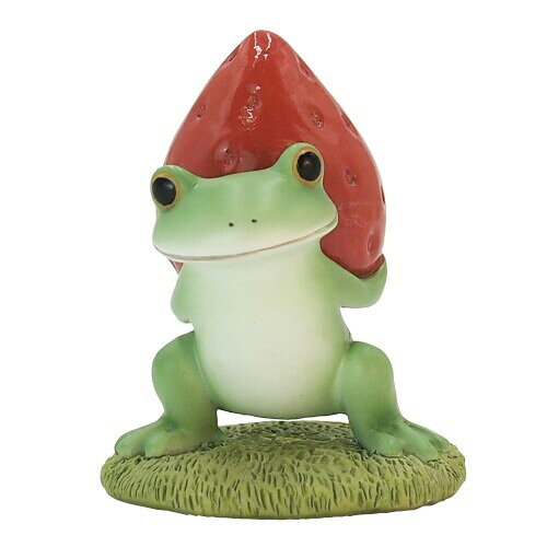 ティーライフ ダイカイ copeu マスコット カエル 蛙 コポー 春 いちごを背負うカエル W4 D4 H5.2 cm 621541