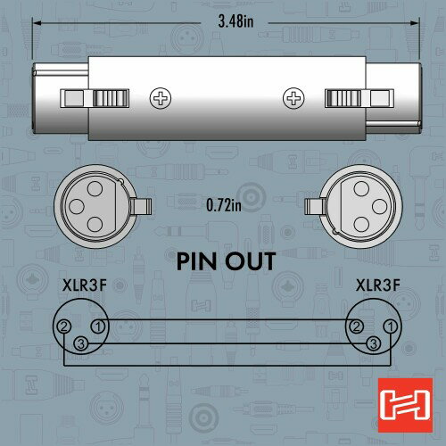 Hosa GXX-145 ξ¦XLR3�ԥ�᥹ �Ѵ��ץ饰