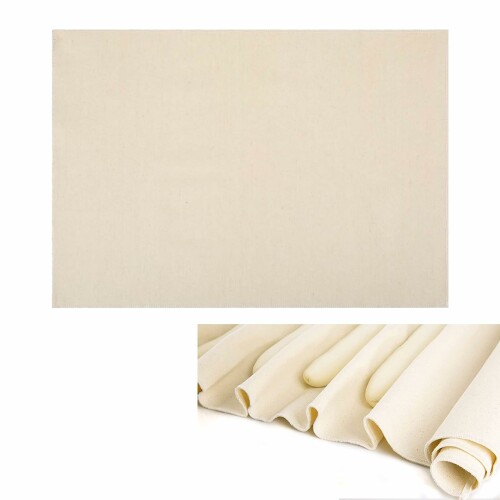 nalaina パンマット 45×75cm 綿100％ 二次発酵 耐油性 耐熱 パンこね台 キャンバス地 発酵布 パン焼き布 ぱんこねマット 【パンマット】超大型のパンマットは硬い折り目の付いた仕切りを形成することができ、最高の長方形形状を得るのに役立ちます。フランスパンを作るのに十分です。太くて緻密なパンマットは、発酵したパンの長さの膨張を防ぎ、垂直に上昇させることができるため、より良い高さに達することができ、外部乾燥に役立ちます。 【高品質材質】通気性綿素材を採用し、生地発酵の適切な湿度を促進し、生地が乾くのを防止する。生地を入れる前に、小麦粉をまぶすと、接着や引き裂かずに生地をスムーズに移すことができ、完璧な最終形状を確保することができます。 【丈夫で細工が細かい】パンマットは丈夫で、二重に縁を縫合し、摩耗を防止する。その頑丈で厚手の生地は優れた耐久性を提供し、破損することなく長期間使用することができ、ホームベーカリーの必須ツールです。 【環境に優しい実用】これらの繰り返し使用可能なパンマットはプラスチック包装の持続可能な代替品である。酵母、バゲット、その他の手作りパンを焼くのに最適で、完璧なサンプリング環境を作り、キッチンに欠かせないものにするのに役立ちます。 【用途が広い】パンマットのサイズは45 x 75 cmで、長いパンを作るのに十分なスペースを提供します。柔らかくて耐久性のある生地は、バゲットを作るのに適しているだけでなく、発酵中にパンボウルを覆い、生地を包み込み、ほこりから保護することもできます。 商品コード34081916991商品名nalaina パンマット 45&times;75cm 綿100％ 二次発酵 耐油性 耐熱 パンこね台 キャンバス地 発酵布 パン焼き布 ぱんこねマット型番fajiaobu-45*75cmサイズ長さ75 x 幅45 cmカラー白い※他モールでも併売しているため、タイミングによって在庫切れの可能性がございます。その際は、別途ご連絡させていただきます。※他モールでも併売しているため、タイミングによって在庫切れの可能性がございます。その際は、別途ご連絡させていただきます。