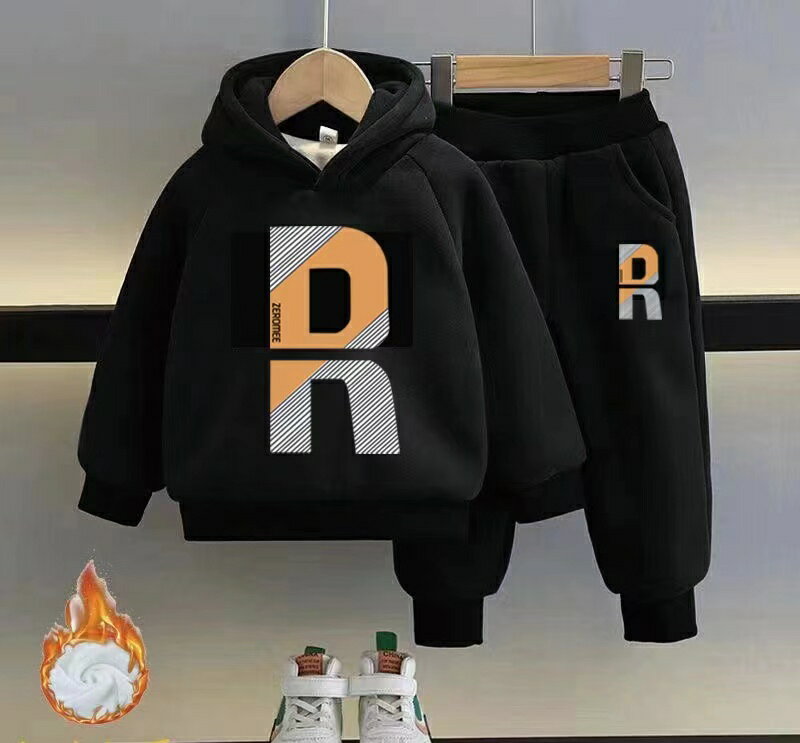 Rakuten - 上下セット セットアップ 裏起毛 厚手 冬服 スポーツ キッズ フード付き スエット上下 ジュニア スウェット 英文字 スウェット上下セット 子供 長袖 パンツ セット 長ズボン 2点セット スポーツウェア 運動着 小学生 中学生 子供服 男の子 ジュニア服 冬 KSFC180(100-150)