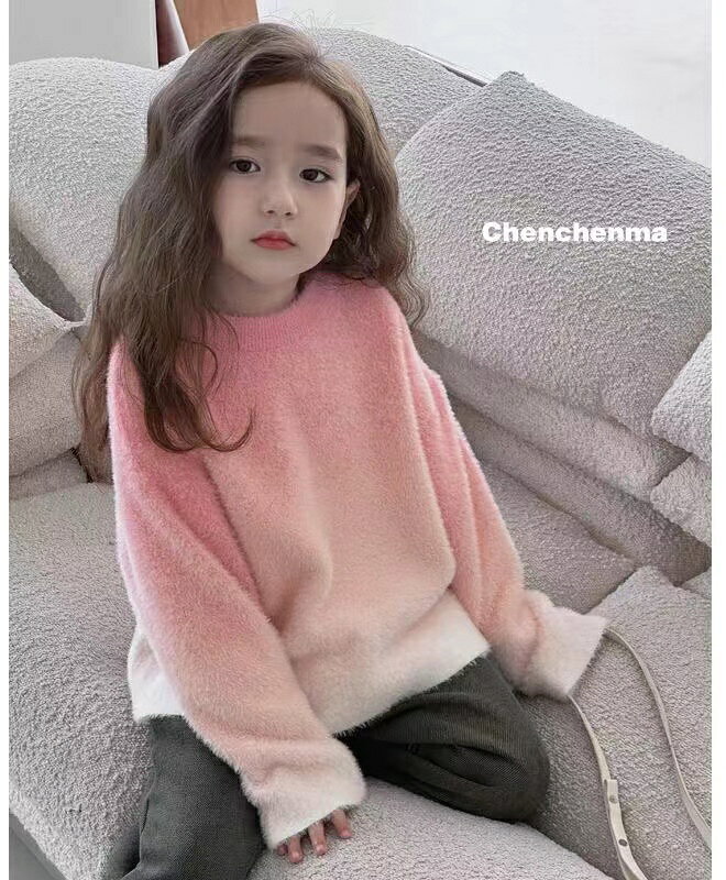 ニットセーター キッズ 子供服 トップス セーター ニット カジュアル 女の子 カジ...