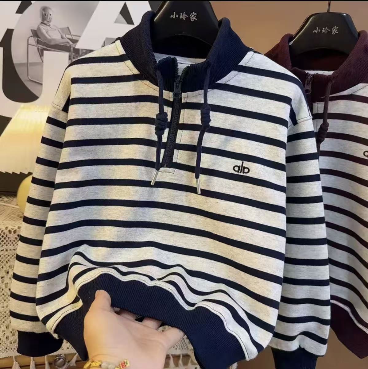 トレーナー キッズ 子供服 チェック柄 トップス フード付き カジュアル POLOネック...