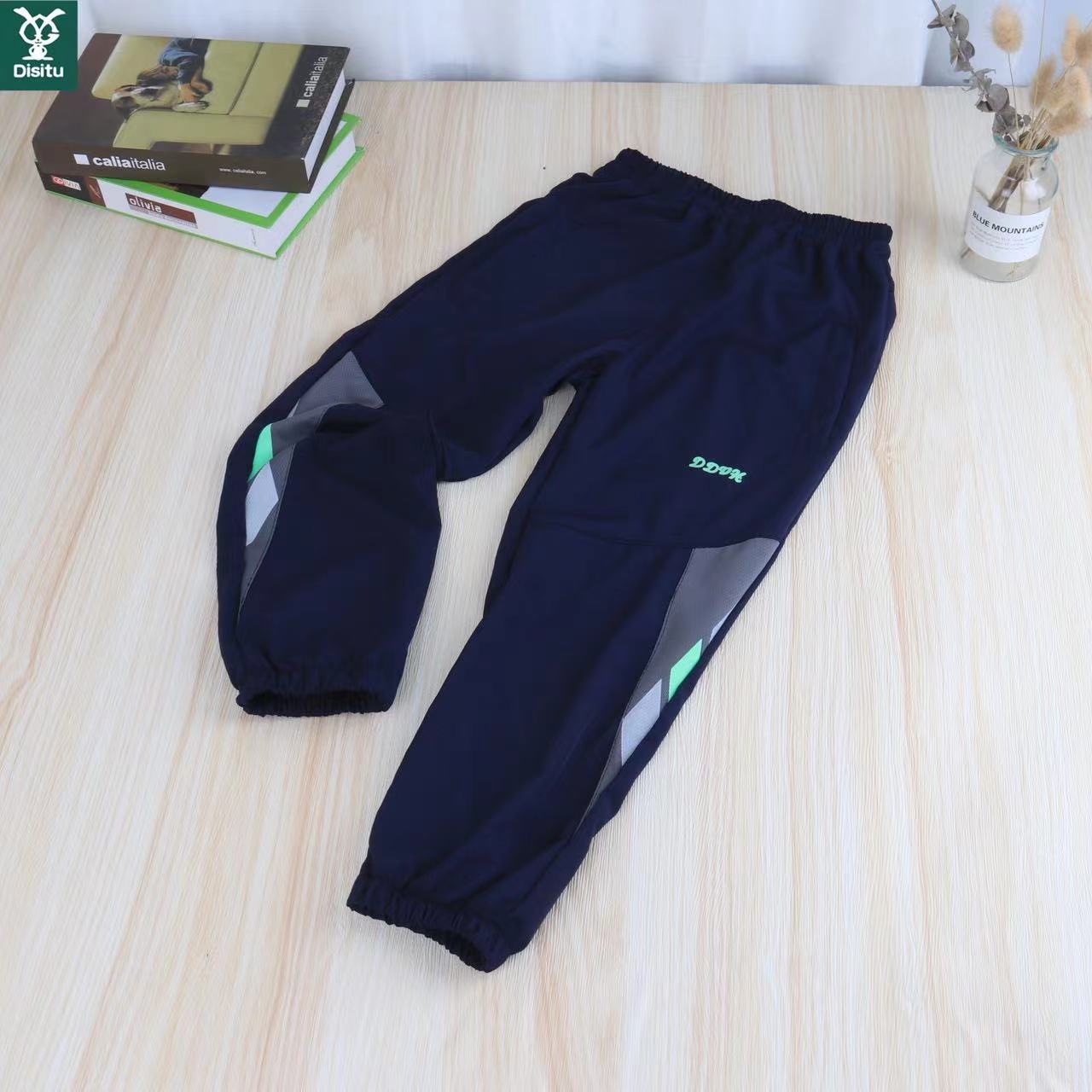 パンツ 薄手 男の子 ズボン 子供服 子ども服 こども服 春 夏 秋 ジュニア 速乾 キッズ服 ウエストゴム スポーツウェア ゆったり KTFC064(2色110-160)