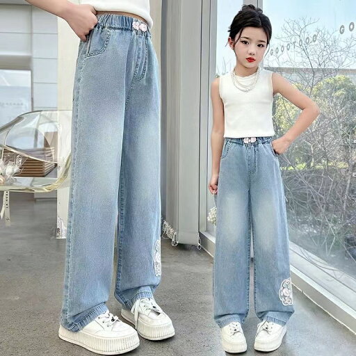 デニムパンツ 女の子 子ども服 子ども ジュニア ジーンズ ズボン デニムパンツ キッズ おしゃれ デニムパンツ 長ズボン デニム ウエストゴム 通学着 旅行 お出かけ 子供パンツ KTFC066(120-170) デニムパンツ 女の子 子ども服 子ども ジュニア ジーンズ ズボン デニムパンツ キッズ おしゃれ デニムパンツ 長ズボン デニム ウエストゴム 通学着 旅行 お出かけ 子供パンツ KTFC066(120-170)