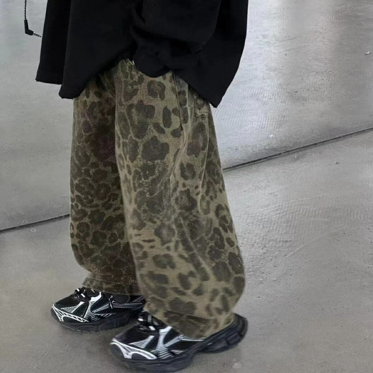 Long-Trousers, Trousers - デニムパンツ 男の子 ヒョウ柄 子供服 こども服 キッズ パンツ ジュニア デニムパンツ ジーンズ ジーパン ズボン ボトムス 楽ちん ウエストゴム 春 夏 秋 冬 オールシーズン ゆったり KTGA001(90-140)