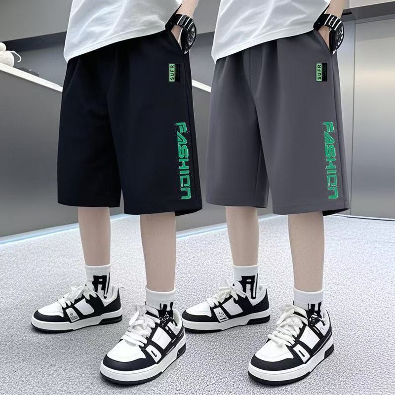 キッズ 子供服 ハーフパンツ カジュアル 速乾 パンツ 男の子 半ズボン 短パン キッズパンツ 夏 ゆったり 子ども ジュニア 五分丈 キッズハーフパンツ 男の子半ズボン ダークグレー ブラック 男の子パンツ160 中学生男子服 120 130 140 150 160 170 KTGA077(2色120-170)