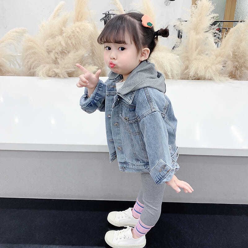KCEA084キッズ ベビー服 トップス Gジャン アウター デニムコート 女の子 春秋 ゆ...