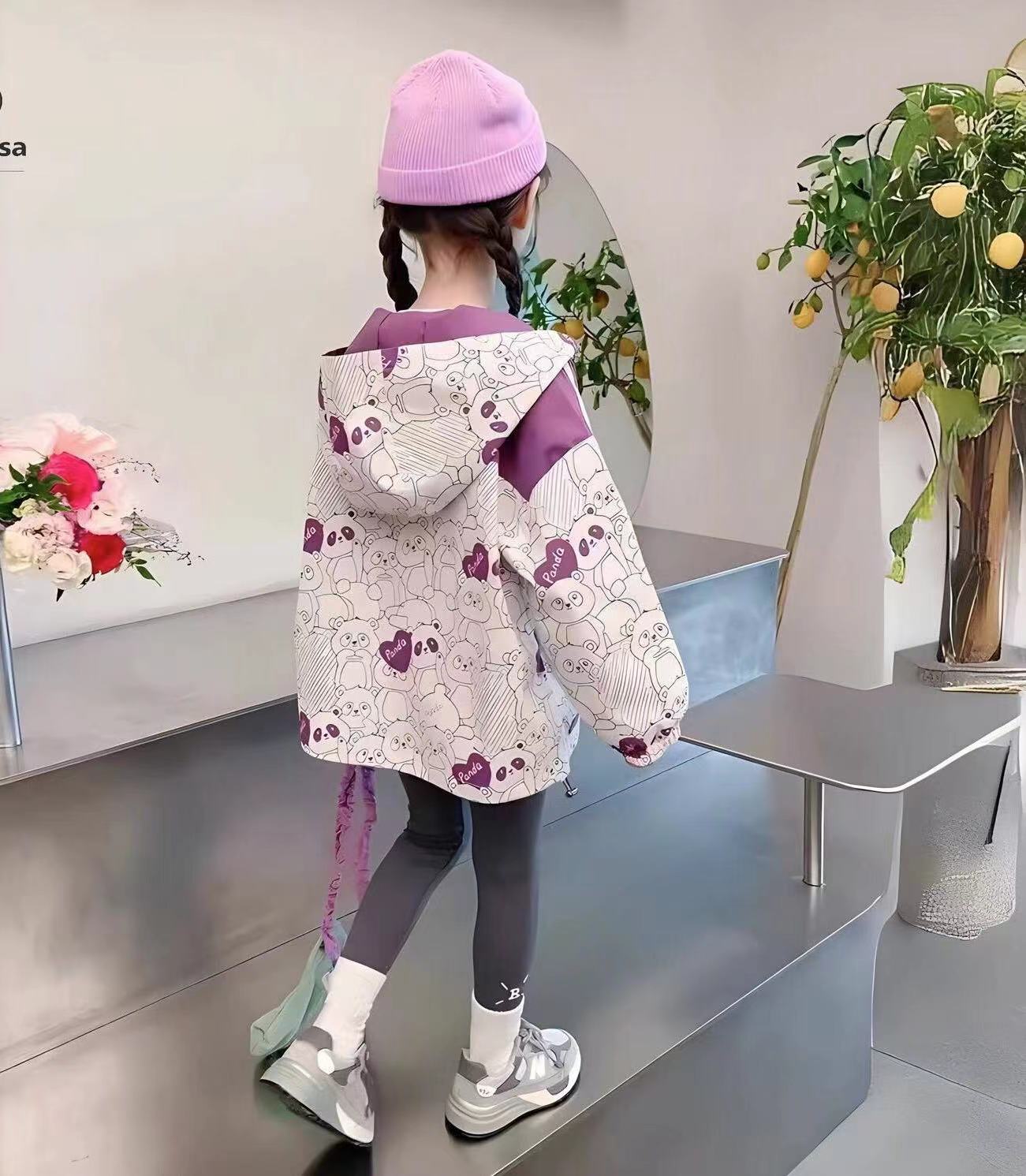 キッズ 子供服 ジャケット 総柄 コート 長袖 マウンテンパーカー トップス キッズ...