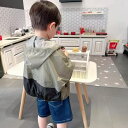 日焼け止め服 アウター 子供服 パーカー フード付き 夏 キッズ 子供 男の子 ジュニア キッズ服 薄手 長袖 おしゃれ かわいい シンプル 無地 薄手パーカー 羽織 パーカー男の子 パーカー140 男の子140 パーカー子ども 春夏 90 100 110 120 130 140 KCGA024(2色90-140)