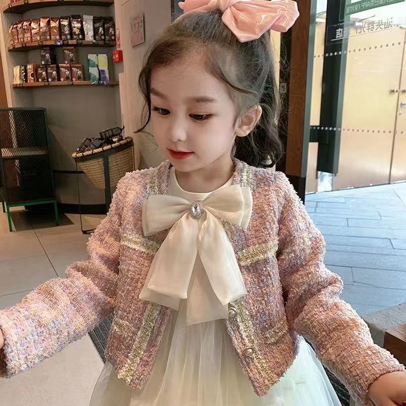 Rakuten - キッズ ワンピース 子供 女の子 ツイードジャケット チュールワンピース セット セットアップ 卒園式 入園式 入学式 結婚式 パーティー 発表会 春 リボン ツイード チュール 白 可愛い キッズワンピース 女の子卒園式服 入園式ワンピース90 卒園式の服 KSFD025(2色90-140)