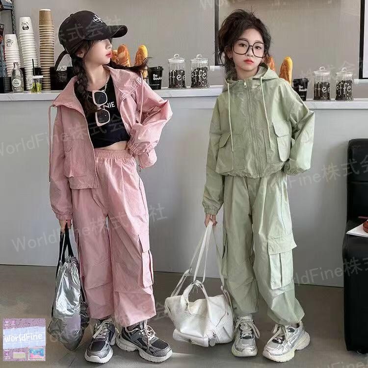 上下セット セットアップ 秋服 切替 スポーツ キッズ フード付き ジュニア スウェット 無地 長袖 カッコパンツ パンツ セット 長ズボン 2点セット アウタ...