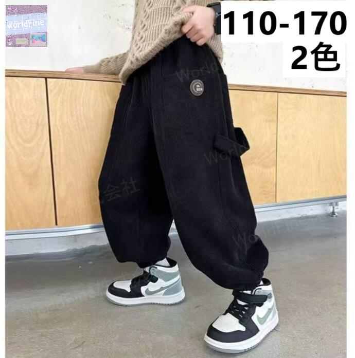 Rakuten - コーデュロイパンツ 男の子 子供服 裏起毛パンツ 冬パンツ こども服 キッズ パンツ ウエストゴム キッズ ズボン ジュニア ボトムス キッズパンツ 子供パンツ 動きやすい 楽ちん ウエストゴム 秋冬 ゆったり KTGA172（2色110-170）