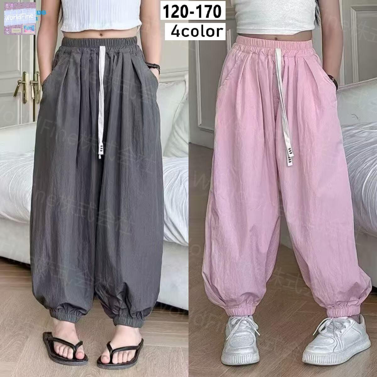 Rakuten - パンツ キッズ女の子 子供服 ジュニア 薄手 ジョガーパンツ スウェットパンツ キッズダンスパンツ 薄手のパンツ 涼しいパンツ 子ども 林間 夏の服 カジュアル ダボダボ ダボパン 夏服 子供夏服 おしゃれ 韓国子供服 夏 ガールズ 小学生 通学 普段着 KTHA022 4色 120 - 170