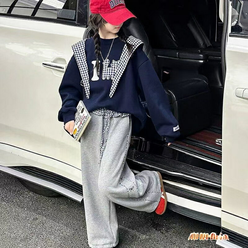 トレーナー キッズ 裏起毛 厚手 子供服 トップス カジュアル ジュニア チェック柄 ...