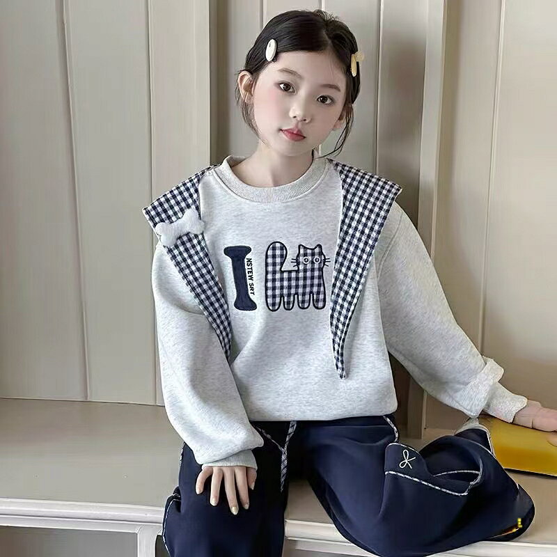 トレーナー キッズ 裏起毛 厚手 子供服 トップス カジュアル ジュニア チェック柄 ...