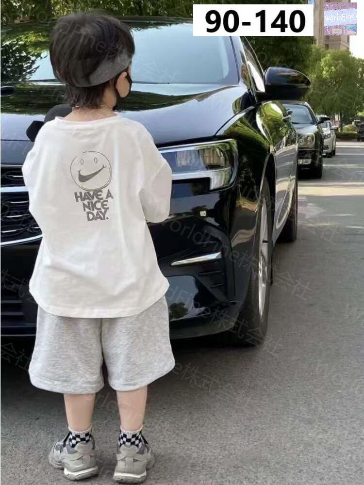 セットアップ キッズ 上下セット 男の子 子供服 半袖Tシャツ ハーフパンツ 2点セット 可愛い かっこいい 夏服 おしゃれ 韓国子供服 春 夏 ボーイズ KSHA066(90-140）