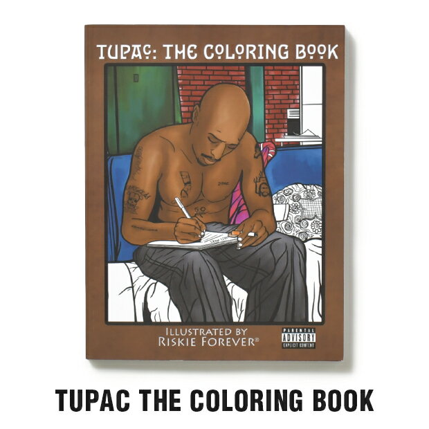 RISKIE FOREVER TUPAC THE COLORING BOOK リスキー　フォーエバー 2PAC カラーリングブック 塗り絵 コンプトン出身のアートやエアブラシを手掛けるアーティスト、RISKIE FOREVER。 2PACの代表的なアルバム、ALL EYEZ ON MEの中ジャケ、遺作となったMAKAVELI名義でのTHE DON KILLMINATI：The 7 DAY THEORYのアルバムジャケット、NATE DOGGのG-FUNK CLASSICSのアルバムジャケットのアートワークなどを手掛けウエストコーストヒップホップ、デスロウレコーズの黄金期を陰で支えたアーティストです。 こちらは彼が描いた絵がいわゆる塗り絵になっている本です。 SIZE 縦 28cm 横 21.5cm 幅 1.2cmRISKIE FOREVER TUPAC THE COLORING BOOK リスキー　フォーエバー 2PAC カラーリングブック 塗り絵 コンプトン出身のアートやエアブラシを手掛けるアーティスト、RISKIE FOREVER。 2PACの代表的なアルバム、ALL EYEZ ON MEの中ジャケ、遺作となったMAKAVELI名義でのTHE DON KILLMINATI：The 7 DAY THEORYのアルバムジャケット、NATE DOGGのG-FUNK CLASSICSのアルバムジャケットのアートワークなどを手掛けウエストコーストヒップホップ、デスロウレコーズの黄金期を陰で支えたアーティストです。 こちらは彼が描いた絵がいわゆる塗り絵になっている本です。 SIZE 縦 28cm 横 21.5cm 幅 1.2cm