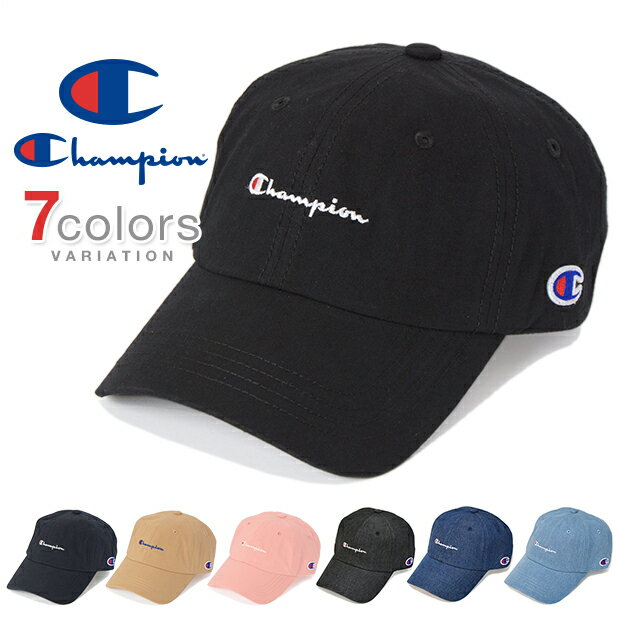 【送料無料】チャンピオン キャップ ローキャップ デニム コットン メンズ レディース CHAMPION 帽子 ロークラウン LOW CAP GOLF ゴルフ ストラップバック STRAPBACK WASHED DAD