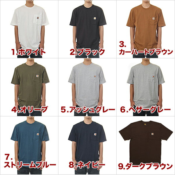 カーハート Tシャツ CARHARTT ポケット Tシャツ メンズ