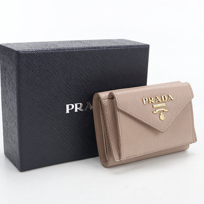 楽天市場】prada 三つ折り 財布 vitello moveの通販