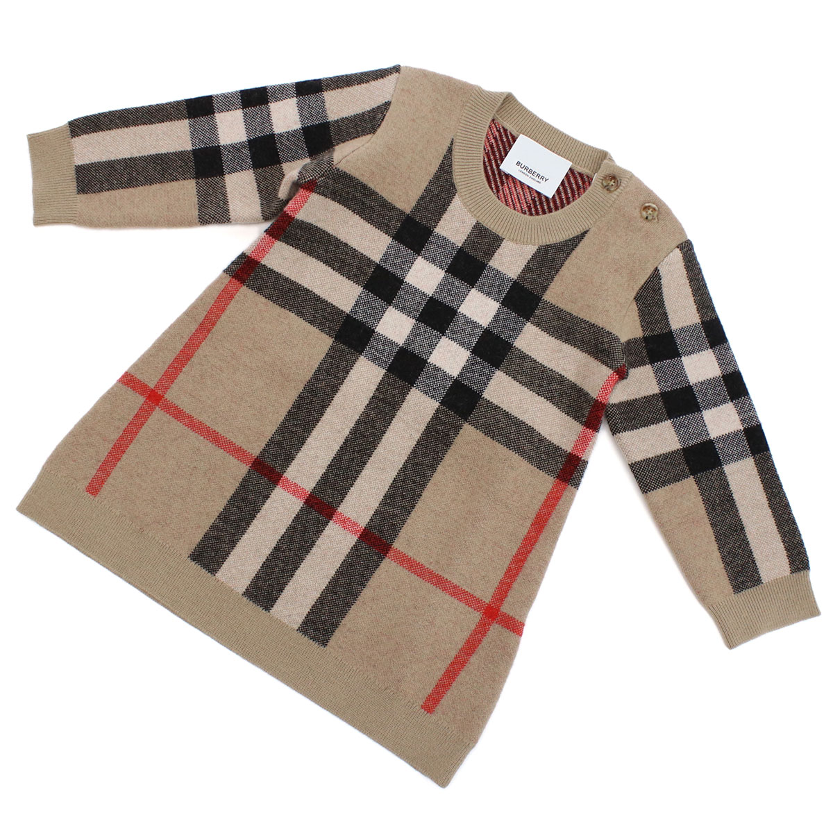Rakuten - 【4日20時〜限定クーポン】BURBERRY バーバリー ニット 8057797 A7028 ベビー マルチカラー