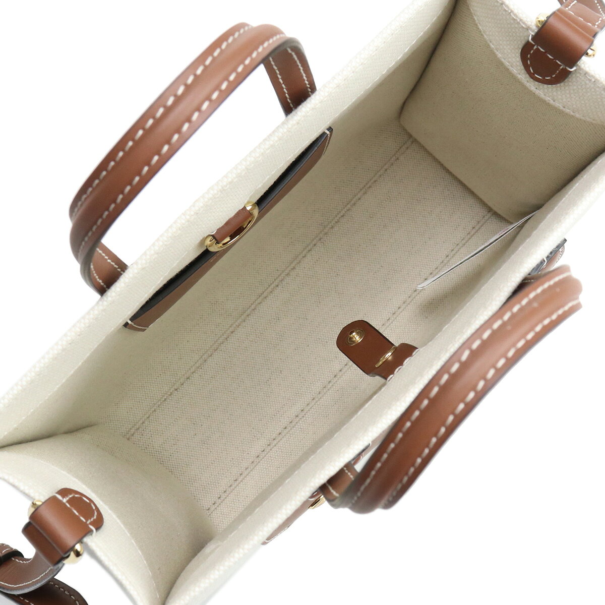 BURBERRY バーバリー ミニ フレヤトート 8044143 A1395 レディース ホワイト系 ブラウン系 bighit-10151470 ブランド総合卸 ビッグヒット サンプル画像3