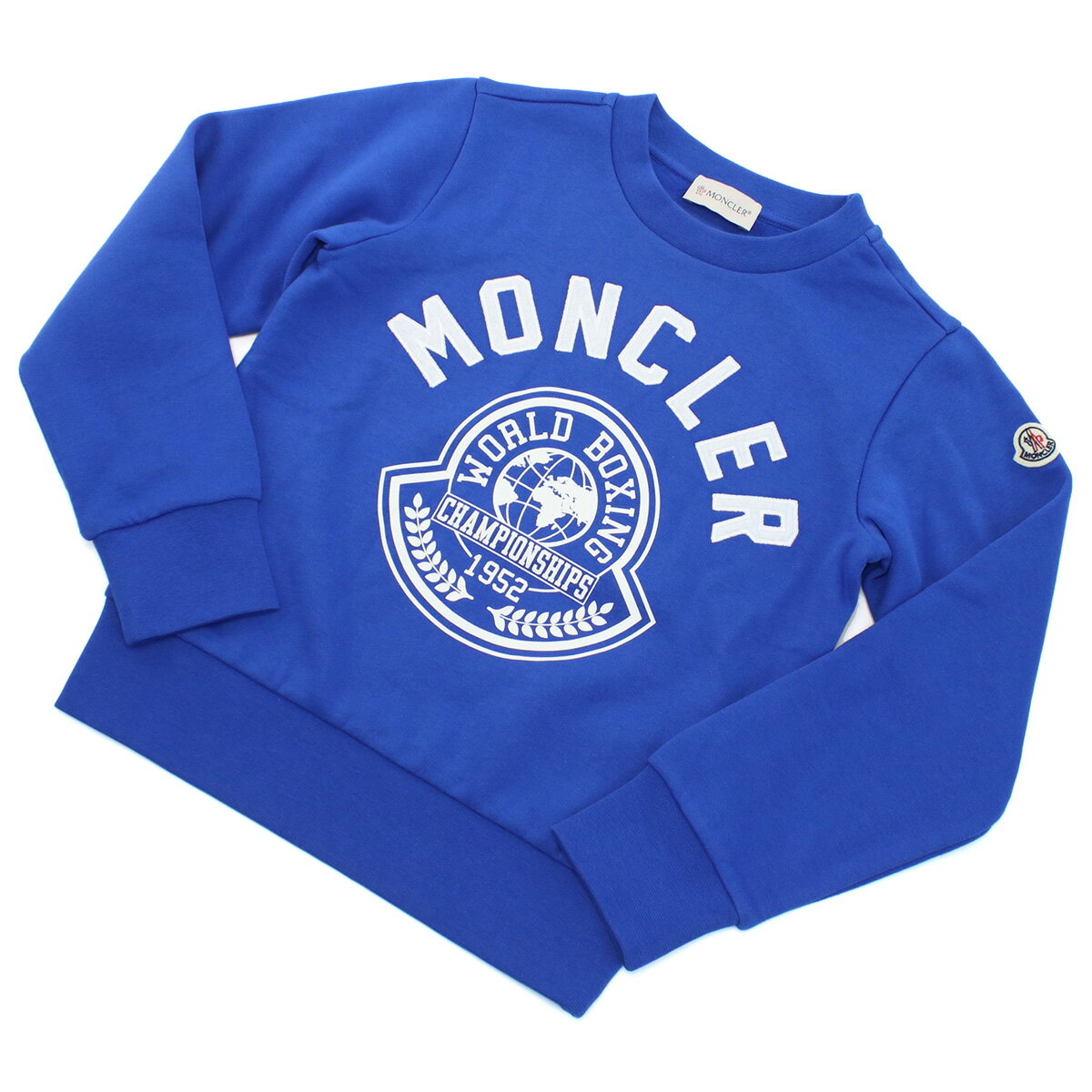 Other - MONCLER モンクレール ロゴ スウェット 8G00002 899PS 711 FELPA MANICHE L キッズ ブルー