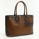 【中古】Berluti ベルルッティ トートバッグ トゥジュール スクリットレザー メンズ ブラウン