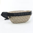 【中古美品】BURBERRY バーバリー ボディバッグ ベルトバッグ ユニセックス ベージュ