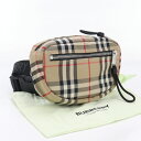 【中古美品】BURBERRY バーバリー ボディバッグ 8014420 ベルトバッグ ヴィンテージチェック ユニセックス ベージュ